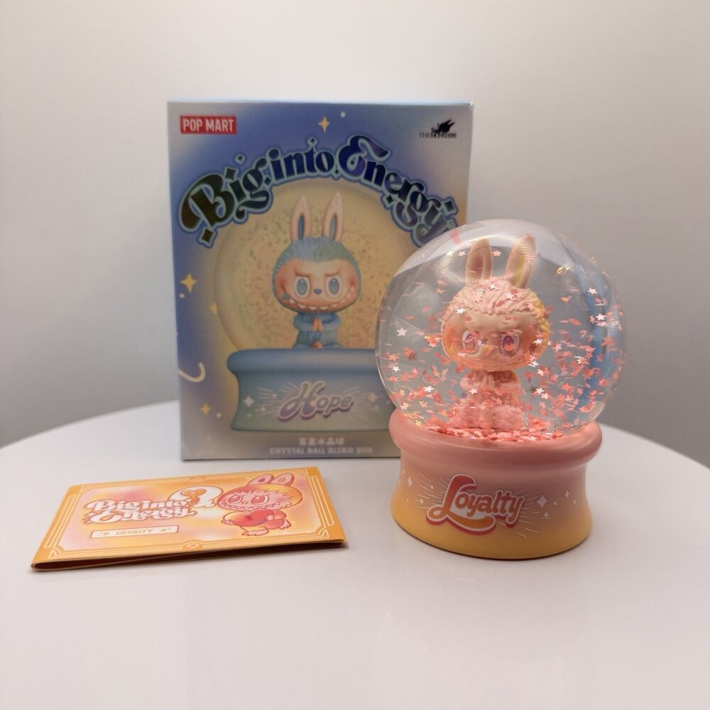 PopMart Big Into Energy Labubu Snow Globe Crystal Ball Confirmed - Hope